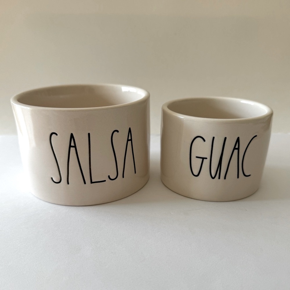 Rae Dunn Salsa and Guac Serving Dishes - NWOT